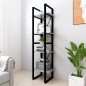 vidaXL Bücherregal 4 Fächer Betongrau 40x30x140 cm Holzwerkstoff vidaXL Bücherregal 4 Fächer Betongrau 40x30x140 cm Holzwerkstoff