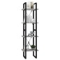 vidaXL Bücherregal 4 Fächer Betongrau 40x30x140 cm Holzwerkstoff vidaXL Bücherregal 4 Fächer Betongrau 40x30x140 cm Holzwerkstoff