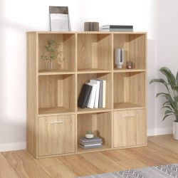 vidaXL Bücherregal Sonoma-Eiche 98x30x98 cm Holzwerkstoff