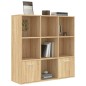 vidaXL Bücherregal Sonoma-Eiche 98x30x98 cm Holzwerkstoff vidaXL Bücherregal Sonoma-Eiche 98x30x98 cm Holzwerkstoff
