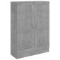 vidaXL Bücherschrank Betongrau 82,5x30,5x115 cm Holzwerkstoff vidaXL Bücherschrank Betongrau 82,5x30,5x115 cm Holzwerkstoff