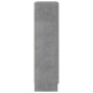 vidaXL Bücherschrank Betongrau 82,5x30,5x115 cm Holzwerkstoff vidaXL Bücherschrank Betongrau 82,5x30,5x115 cm Holzwerkstoff