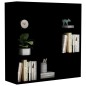 vidaXL Bücherregal Schwarz 98x30x98 cm Holzwerkstoff vidaXL Bücherregal Schwarz 98x30x98 cm Holzwerkstoff