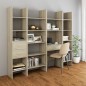 vidaXL Bücherregal Sonoma-Eiche 60x35x180 cm Holzwerkstoff vidaXL Bücherregal Sonoma-Eiche 60x35x180 cm Holzwerkstoff