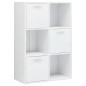 vidaXL Lagerschrank Hochglanz-Weiß 60x29,5x90 cm Holzwerkstoff vidaXL Lagerschrank Hochglanz-Weiß 60x29,5x90 cm Holzwerkstoff