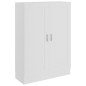 vidaXL Bücherschrank Weiß 82,5x30,5x115 cm Holzwerkstoff vidaXL Bücherschrank Weiß 82,5x30,5x115 cm Holzwerkstoff