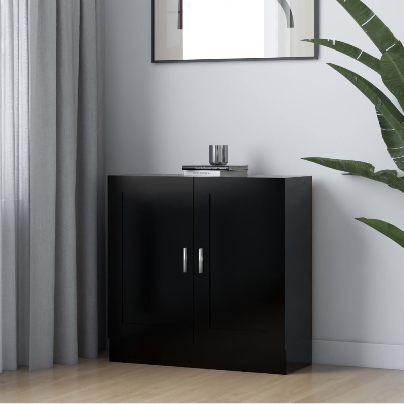 vidaXL Bücherschrank Schwarz 82,5x30,5x80 cm Holzwerkstoff vidaXL Bücherschrank Schwarz 82,5x30,5x80 cm Holzwerkstoff