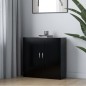 vidaXL Bücherschrank Schwarz 82,5x30,5x80 cm Holzwerkstoff vidaXL Bücherschrank Schwarz 82,5x30,5x80 cm Holzwerkstoff