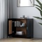 vidaXL Bücherschrank Schwarz 82,5x30,5x80 cm Holzwerkstoff vidaXL Bücherschrank Schwarz 82,5x30,5x80 cm Holzwerkstoff