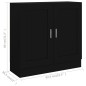 vidaXL Bücherschrank Schwarz 82,5x30,5x80 cm Holzwerkstoff vidaXL Bücherschrank Schwarz 82,5x30,5x80 cm Holzwerkstoff