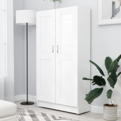 vidaXL Bücherschrank Weiß 82,5x30,5x150 cm Holzwerkstoff