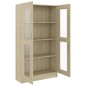 vidaXL Vitrinenschrank Sonoma-Eiche 82,5x30,5x150 cm Holzwerkstoff vidaXL Vitrinenschrank Sonoma-Eiche 82,5x30,5x150 cm Holzwerkstoff