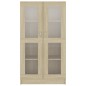 vidaXL Vitrinenschrank Sonoma-Eiche 82,5x30,5x150 cm Holzwerkstoff vidaXL Vitrinenschrank Sonoma-Eiche 82,5x30,5x150 cm Holzwerkstoff