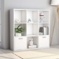 vidaXL Bücherregal Weiß 98x30x98 cm Holzwerkstoff vidaXL Bücherregal Weiß 98x30x98 cm Holzwerkstoff