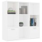 vidaXL Bücherregal Weiß 98x30x98 cm Holzwerkstoff vidaXL Bücherregal Weiß 98x30x98 cm Holzwerkstoff