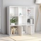 vidaXL Bücherregal Weiß 98x30x98 cm Holzwerkstoff vidaXL Bücherregal Weiß 98x30x98 cm Holzwerkstoff