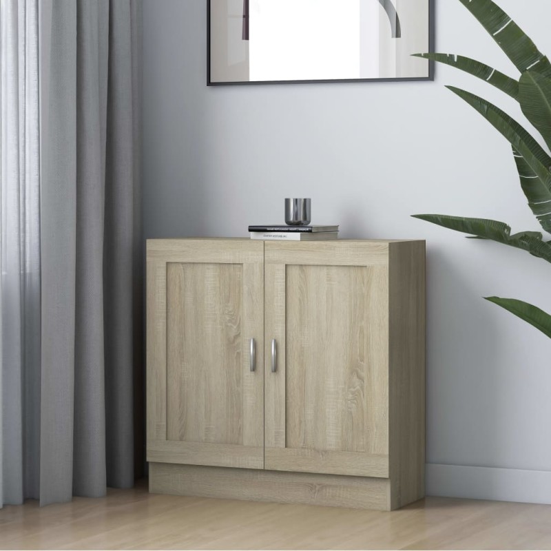 vidaXL Bücherschrank Sonoma-Eiche 82,5x30,5x80 cm Holzwerkstoff vidaXL Bücherschrank Sonoma-Eiche 82,5x30,5x80 cm Holzwerkstoff