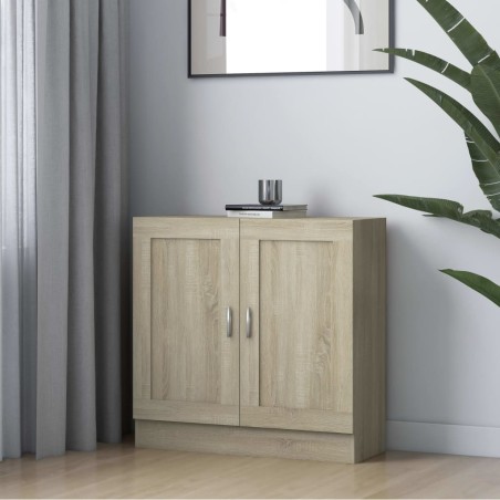 vidaXL Bücherschrank Sonoma-Eiche 82,5x30,5x80 cm Holzwerkstoff
