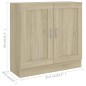 vidaXL Bücherschrank Sonoma-Eiche 82,5x30,5x80 cm Holzwerkstoff vidaXL Bücherschrank Sonoma-Eiche 82,5x30,5x80 cm Holzwerkstoff