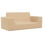 Kindersofa 2-Sitzer Creme Weich Plüsch Kindersofa 2-Sitzer Creme Weich Plüsch