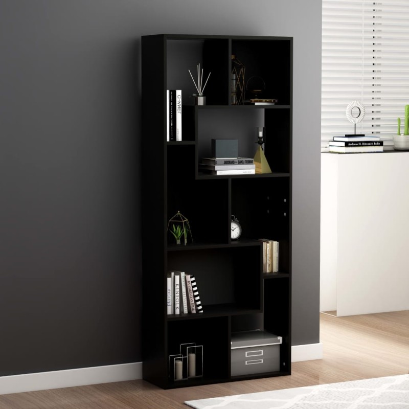 vidaXL Bücherregal Schwarz 67x24x161 cm Holzwerkstoff vidaXL Bücherregal Schwarz 67x24x161 cm Holzwerkstoff