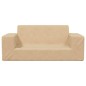 Kindersofa 2-Sitzer Creme Weich Plüsch Kindersofa 2-Sitzer Creme Weich Plüsch