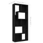 vidaXL Bücherregal Schwarz 67x24x161 cm Holzwerkstoff vidaXL Bücherregal Schwarz 67x24x161 cm Holzwerkstoff