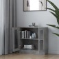 vidaXL Vitrinenschrank Betongrau 82,5x30,5x80 cm Holzwerkstoff vidaXL Vitrinenschrank Betongrau 82,5x30,5x80 cm Holzwerkstoff
