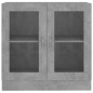 vidaXL Vitrinenschrank Betongrau 82,5x30,5x80 cm Holzwerkstoff vidaXL Vitrinenschrank Betongrau 82,5x30,5x80 cm Holzwerkstoff