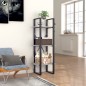 vidaXL Bücherregal 3 Fächer Betongrau 40x30x105 cm Holzwerkstoff vidaXL Bücherregal 3 Fächer Betongrau 40x30x105 cm Holzwerkstoff
