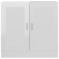 vidaXL Bücherschrank Hochglanz-Weiß 82,5x30,5x80 cm Holzwerkstoff vidaXL Bücherschrank Hochglanz-Weiß 82,5x30,5x80 cm Holzwerkstoff