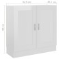 vidaXL Bücherschrank Hochglanz-Weiß 82,5x30,5x80 cm Holzwerkstoff vidaXL Bücherschrank Hochglanz-Weiß 82,5x30,5x80 cm Holzwerkstoff