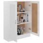 vidaXL Bücherschrank Hochglanz-Weiß 82,5x30,5x115 cm Holzwerkstoff vidaXL Bücherschrank Hochglanz-Weiß 82,5x30,5x115 cm Holzwerkstoff