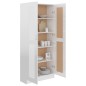 vidaXL Bücherschrank Hochglanz-Weiß 82,5x30,5x185,5 cm Holzwerkstoff vidaXL Bücherschrank Hochglanz-Weiß 82,5x30,5x185,5 cm Holzwerkstoff