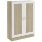 vidaXL Bücherschrank Weiß & Sonoma-Eiche 82,5x30,5x115cm Holzwerkstoff vidaXL Bücherschrank Weiß & Sonoma-Eiche 82,5x30,5x115cm Holzwerkstoff