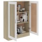 vidaXL Bücherschrank Weiß & Sonoma-Eiche 82,5x30,5x115cm Holzwerkstoff vidaXL Bücherschrank Weiß & Sonoma-Eiche 82,5x30,5x115cm Holzwerkstoff