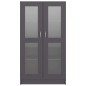 vidaXL Vitrinenschrank Grau 82,5x30,5x150 cm Holzwerkstoff vidaXL Vitrinenschrank Grau 82,5x30,5x150 cm Holzwerkstoff