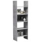 vidaXL Bücherregal Betongrau 60x35x180 cm Holzwerkstoff vidaXL Bücherregal Betongrau 60x35x180 cm Holzwerkstoff