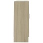 vidaXL Vitrinenschrank Sonoma-Eiche 82,5x30,5x80 cm Holzwerkstoff vidaXL Vitrinenschrank Sonoma-Eiche 82,5x30,5x80 cm Holzwerkstoff