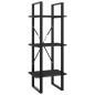 vidaXL Bücherregal 3 Fächer Grau 40x30x105 cm Holzwerkstoff vidaXL Bücherregal 3 Fächer Grau 40x30x105 cm Holzwerkstoff