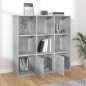 vidaXL Bücherregal Betongrau 98x30x98 cm Holzwerkstoff vidaXL Bücherregal Betongrau 98x30x98 cm Holzwerkstoff