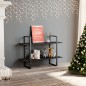 vidaXL Bücherregal 2 Fächer Grau 100x30x70 cm Holzwerkstoff vidaXL Bücherregal 2 Fächer Grau 100x30x70 cm Holzwerkstoff
