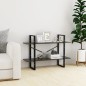 vidaXL Bücherregal 2 Fächer Grau 100x30x70 cm Holzwerkstoff vidaXL Bücherregal 2 Fächer Grau 100x30x70 cm Holzwerkstoff