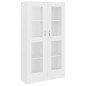 vidaXL Vitrinenschrank Weiß 82,5x30,5x150 cm Holzwerkstoff vidaXL Vitrinenschrank Weiß 82,5x30,5x150 cm Holzwerkstoff