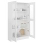 vidaXL Vitrinenschrank Weiß 82,5x30,5x150 cm Holzwerkstoff vidaXL Vitrinenschrank Weiß 82,5x30,5x150 cm Holzwerkstoff