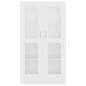 vidaXL Vitrinenschrank Weiß 82,5x30,5x150 cm Holzwerkstoff vidaXL Vitrinenschrank Weiß 82,5x30,5x150 cm Holzwerkstoff