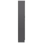 vidaXL Vitrinenschrank Hochglanz-Grau 82,5x30,5x185,5 cm Holzwerkstoff vidaXL Vitrinenschrank Hochglanz-Grau 82,5x30,5x185,5 cm Holzwerkstoff