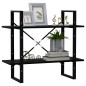 vidaXL Bücherregal 2 Fächer Schwarz 80x30x70 cm Kiefer Massivholz vidaXL Bücherregal 2 Fächer Schwarz 80x30x70 cm Kiefer Massivholz
