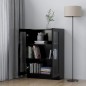 vidaXL Vitrinenschrank Schwarz 82,5x30,5x115 cm Holzwerkstoff vidaXL Vitrinenschrank Schwarz 82,5x30,5x115 cm Holzwerkstoff
