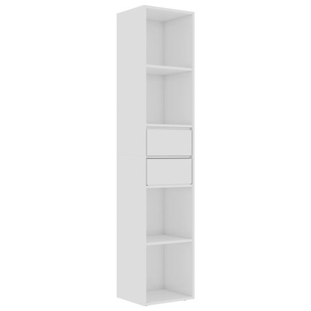 vidaXL Bücherregal Hochglanz-Weiß 36x30x171 cm Holzwerkstoff